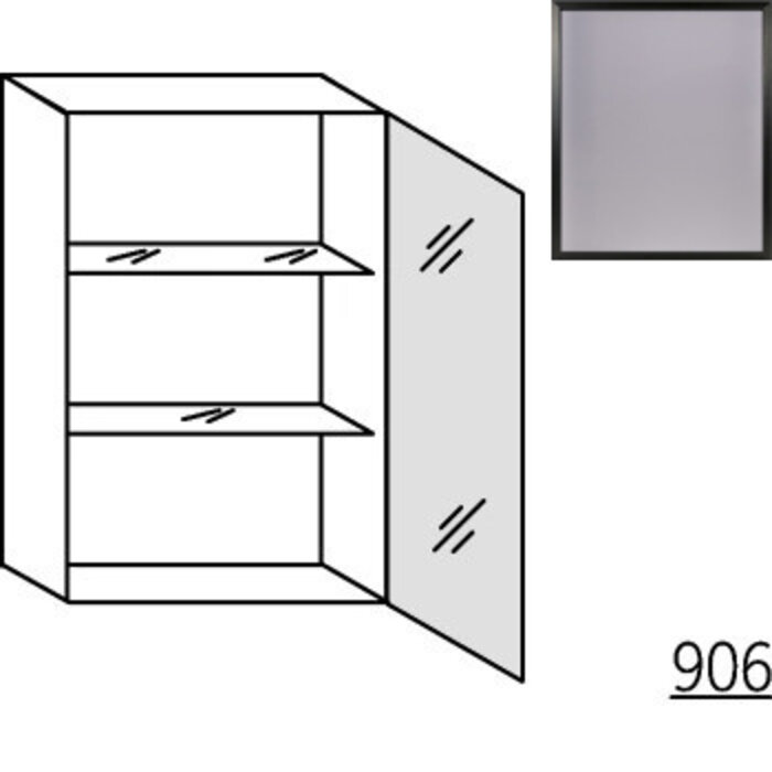 HÄCKER Systemat Bovenkast met glasdeur
