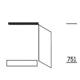 Systemat 'greeploos' Front voor op een onderbouw koeler of vriezer