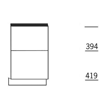 HÄCKER Systemat Frontset voor een vaatwasser