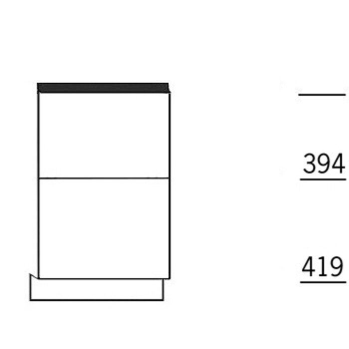 HÄCKER Systemat Frontset voor een vaatwasser