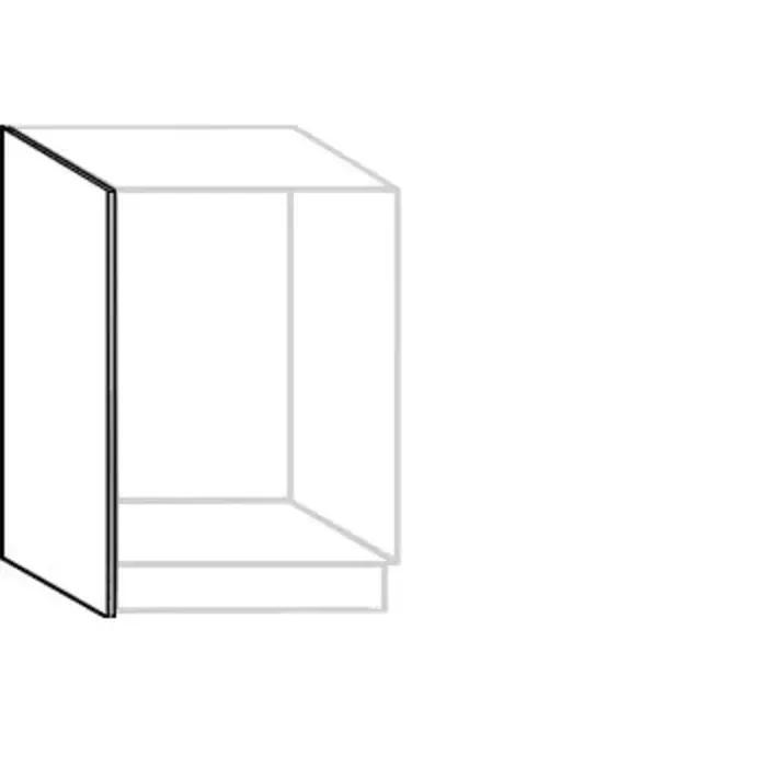 HÄCKER Systemat Afwerkpaneel 1,6 cm dik tot vloer kunststof HPL decor (SD)