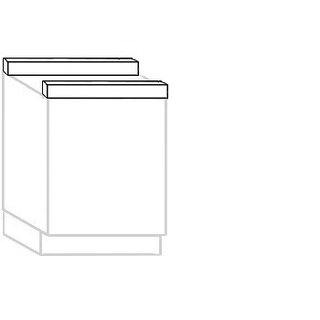 Opvulplaat/-balkjes boven onderbouwapparaat