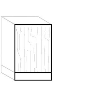 HÄCKER Systemat Achterpaneel met plint voor onderkasten echthout fineer (FB)