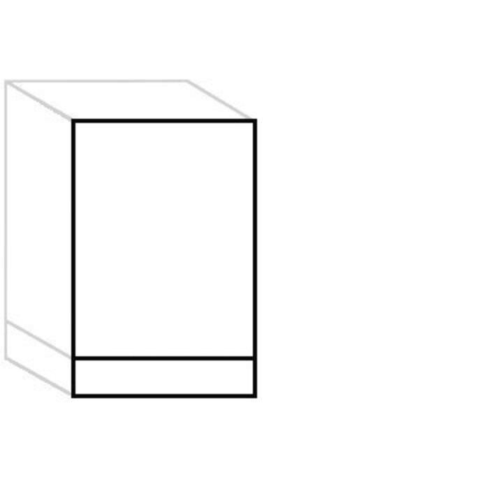 HÄCKER Systemat Achterpaneel met plint voor onderkasten polymeerglas (POG)