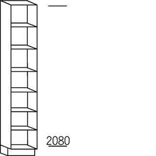 Open hoge kast kunststof (LMD-ULG) – 208 cm