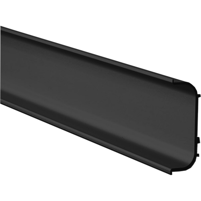 Systemat 'greeploos' Greeplijst grafiet geborsteld