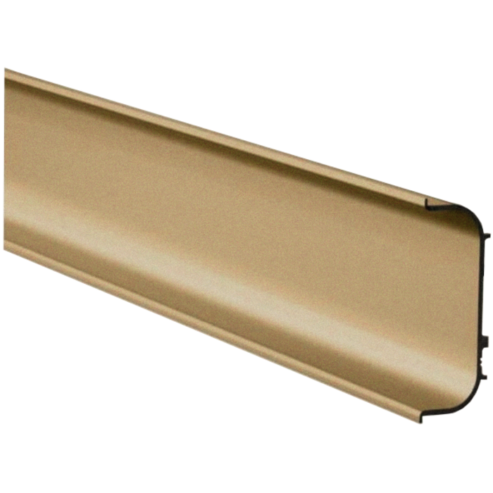 Systemat 'greeploos' Greeplijst bronskleurig geborsteld