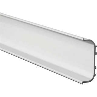 Prog. greeploos Greeplijst lichtgrijs mat