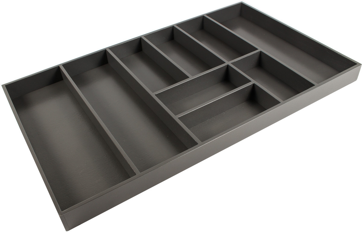 Bestekindeling essenhout donkergrijs