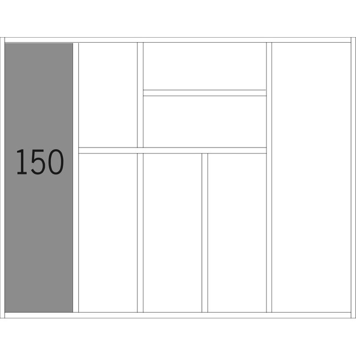 HÄCKER Systemat Bestekindeling eiken natuur