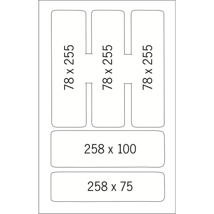 HÄCKER Systemat Bestekindeling kunststof