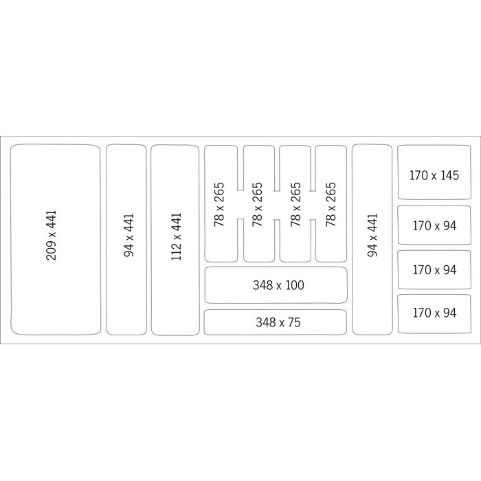 HÄCKER Systemat Bestekindeling kunststof