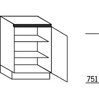 Systemat 'greeploos' Onderkast met deur