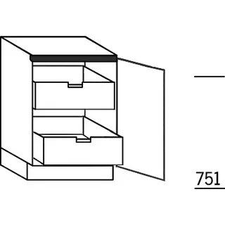 Systemat 'greeploos' Onderkast voorraad