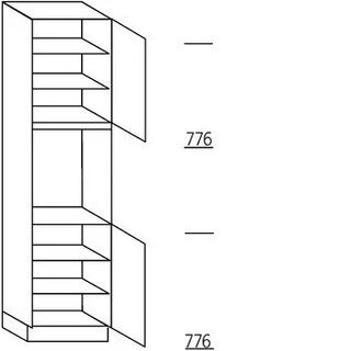 HÄCKER Systemat Hoge kast voor oven