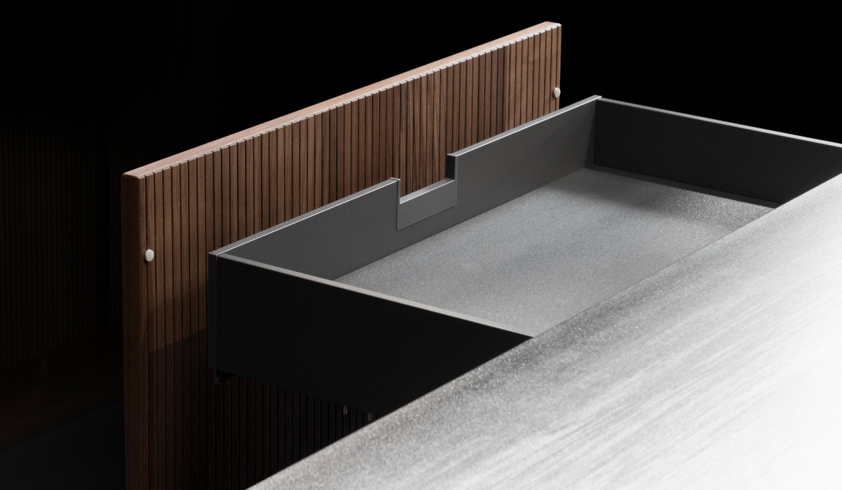 HÄCKER Systemat keuken met Grass SLD Box ladesysteem in titaan Iets technischer: