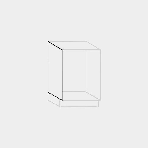 Laklaag voor zichtzijde kast