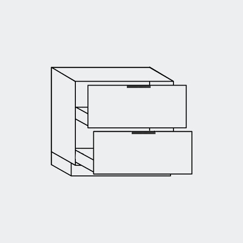 Onderkasten met handgreep