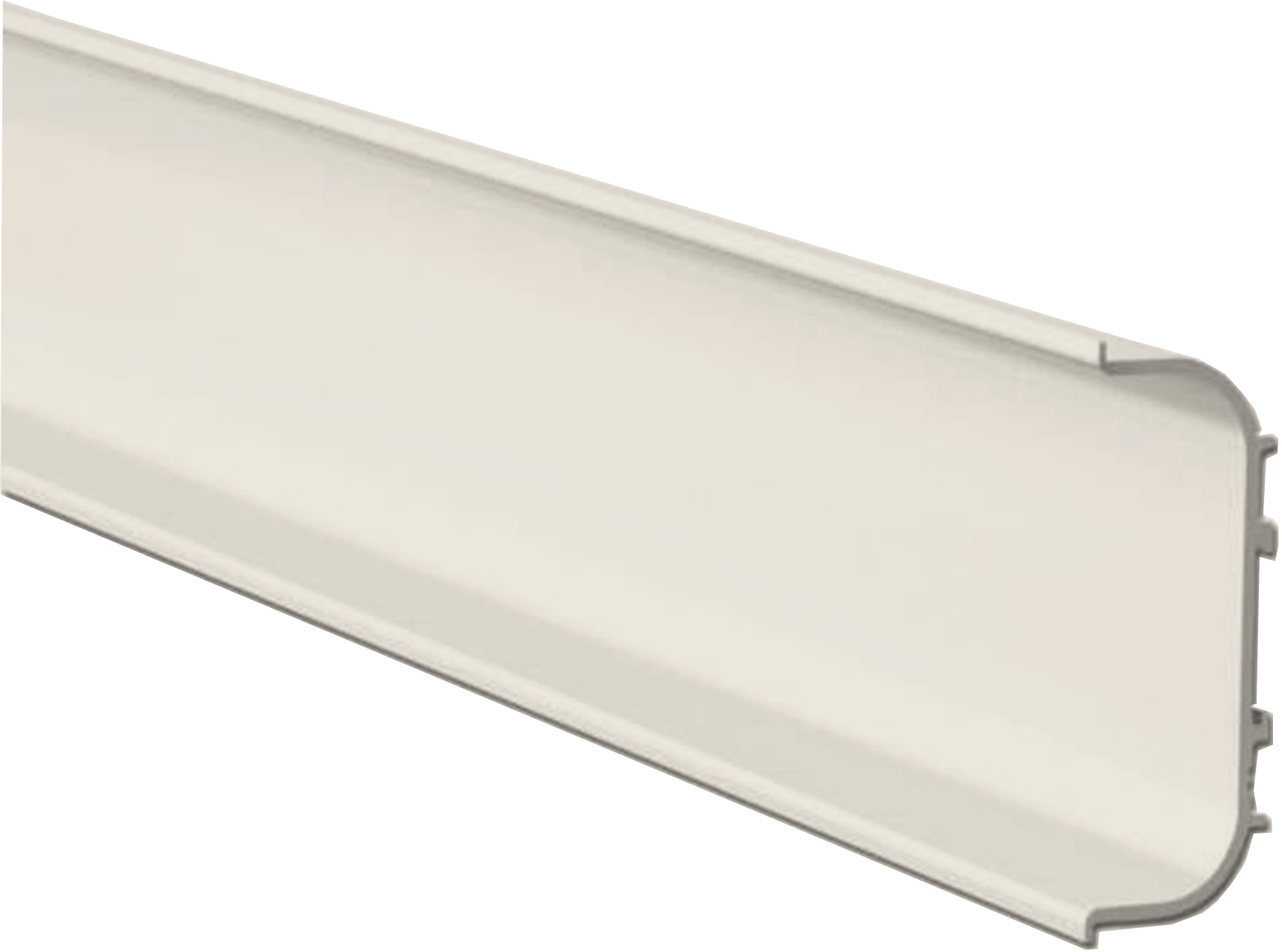 HÄCKER Systemat 'greeploos' Greeplijst crema magnolia mat