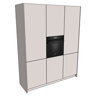 HÄCKER Systemat Keukenkastenset 183,2 cm - hoge kasten wandopstelling