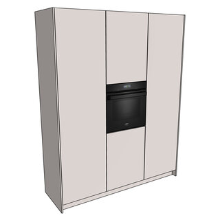 Greeploos Keukenkastenset 183,2 cm - hoge kasten wandopstelling