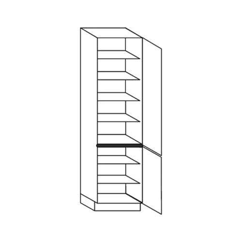 Greeploos met horizontale  greeplijst