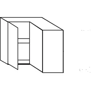 Greeploos Hoekbovenkast - 65 cm