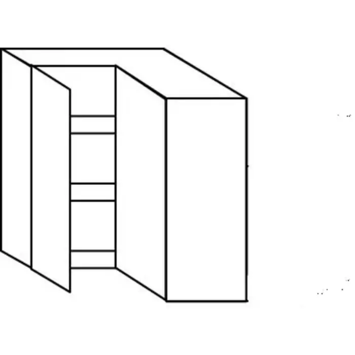 Greep op front Hoekbovenkast
