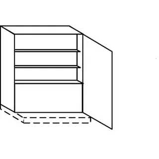 Greep op front Bovenkast voor afzuigkap - hoogte 52 cm