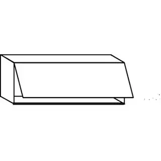 Systemat 'greeploos' Bovenkast met klepdeur - 39 cm