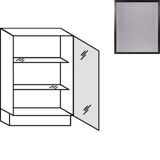 Greep op front Ondiepe onderkast met glasdeur - hoogte 78 cm