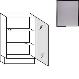 Greep op front Ondiepe onderkast met glasdeur - hoogte 84,5 cm