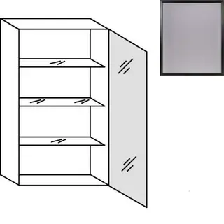 Systemat 'met greep' Bovenkast met glasdeur - hoogte 104 cm