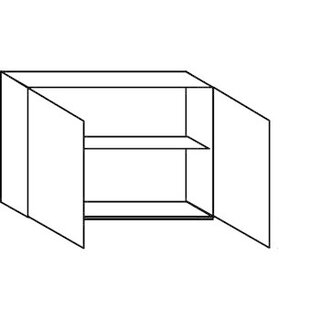 Greeploos Bovenkast met draaideuren - hoogte 52 cm