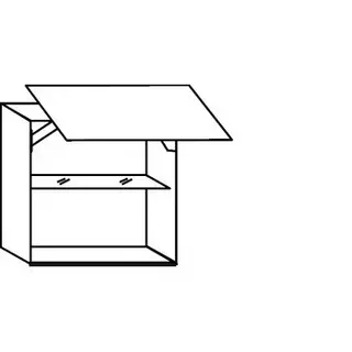 Greeploos Bovenkast met zwenkdeur - hoogte 52 cm