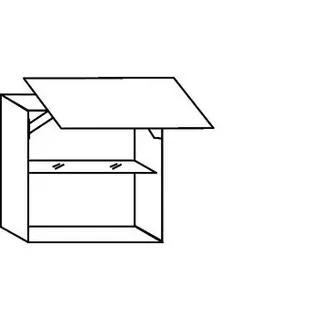 Systemat 'met greep' Bovenkast met zwenkdeur - hoogte 52 cm