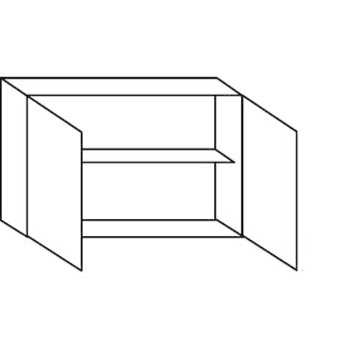 Greep op front Bovenkast met draaideuren