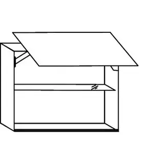 Greeploos Bovenkast met zwenkdeur - hoogte 65 cm