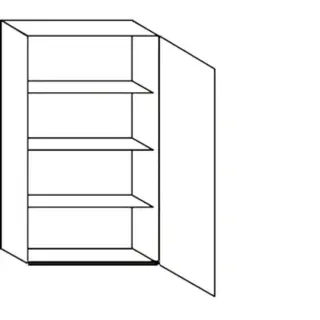 Greeploos Bovenkast met draaideur - hoogte 104 cm