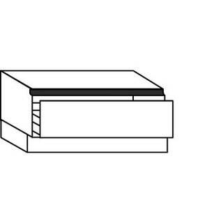 Greeploos Onderkast met korf - hoogte 39 cm