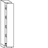Hoge kast 221 cm hoog, 1 doorlopende deur, 5 verstelbare inhaaktableau's