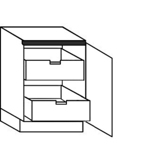 Greeploos Onderkast met binnenkorven met afstandhouders