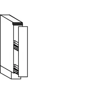 Greeploos Onderkast met uittrekfront - hoogte 78 cm