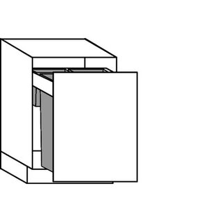 Greep op front Onderkast met afvalbak - hoogte 78 cm