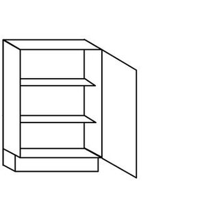 Greep op front Ondiepe onderkast met deur - hoogte 78 cm