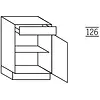Onderkast met deur en lade