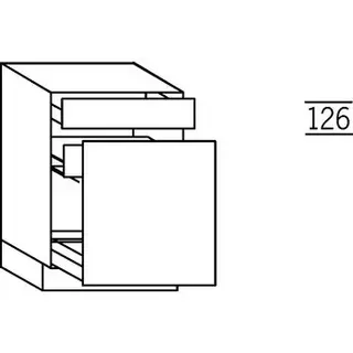 Greep op front Onderkast voorraad - hoogte 78 cm