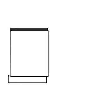 Greeploos Front voor vaatwasser - hoogte 78 cm