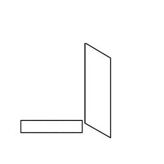 Greep op front Front voor op een onderbouw koeler of vriezer - hoogte 78 cm