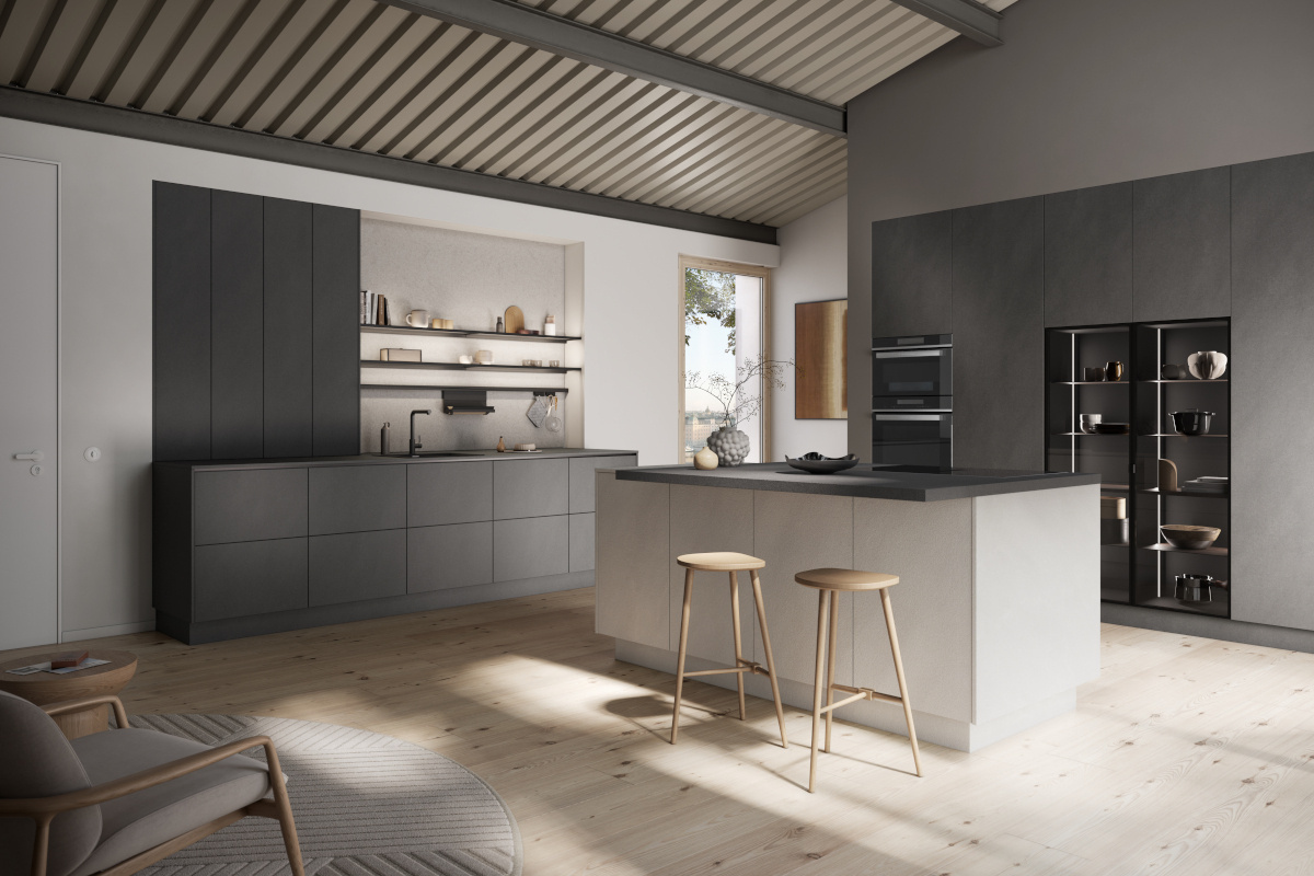 moderne keukenkasten met greeploos design